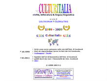 Tablet Screenshot of culturitalia.info